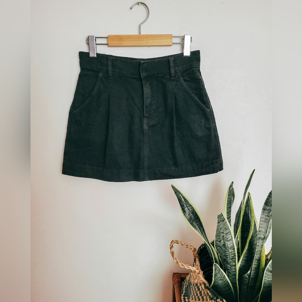 We the Free black denim mini skirt - Picture 1 of 5